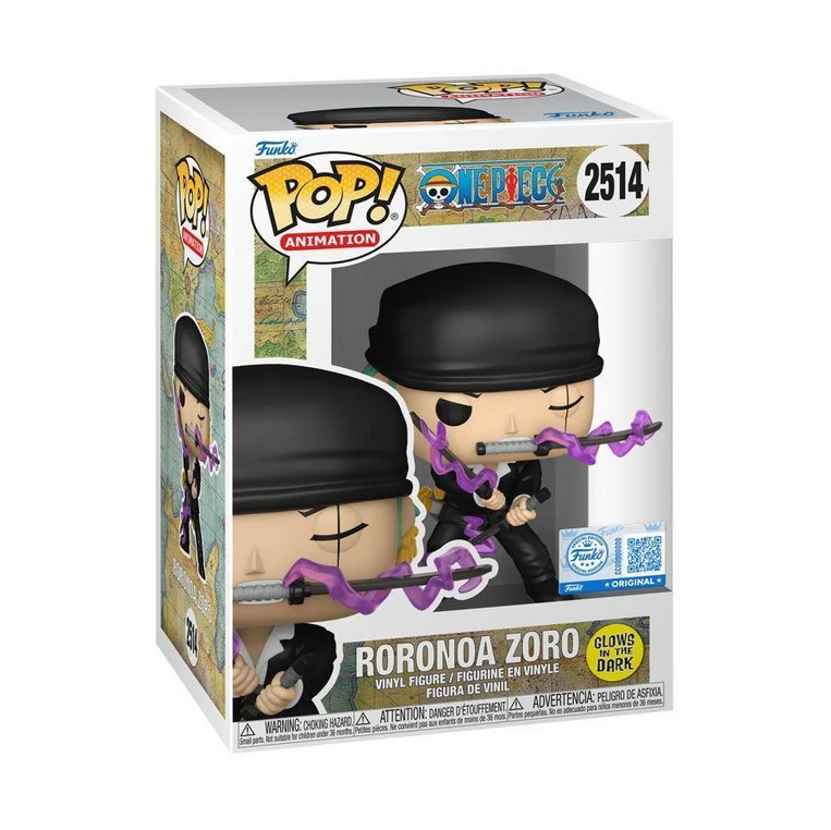 Funko POP! One Piece - Zoro Dress Rosa (Glows in The Dark) #2514 (Exclusive Figure)