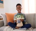 Star Wars The Mandalorian & Grogu The Interactive Companion 25cm Grogu Plush Toy with Open-Up Eyes - JKN44