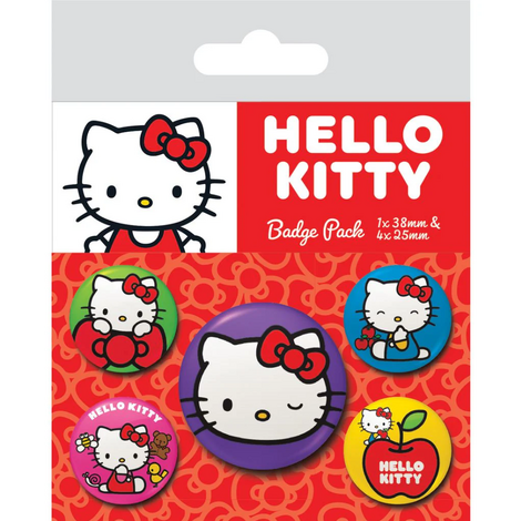 Hello Kitty (Colourful Poses) Badge Pack - BP2401848