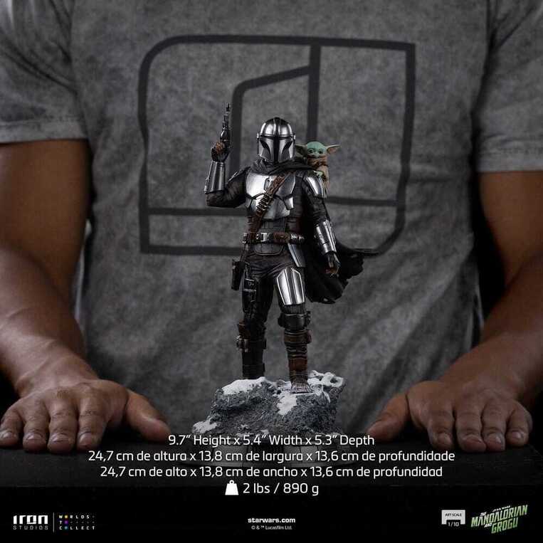 The Mandalorian & Grogu Art Scale Statue 1/10 The Mandalorian and Grogu 25 cm - IS33665