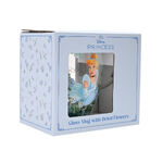 Disney Princess Cinderella Floral Decorative Glass Mug -