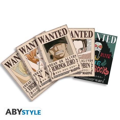 One Piece Postcards Wanted Set 2 - ABYDCO889