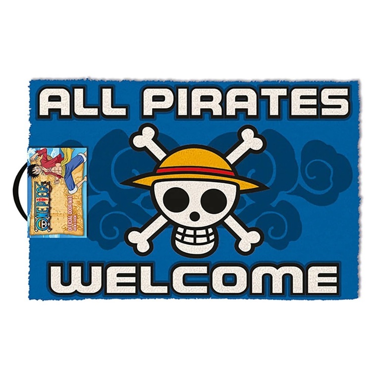 One Piece All Pirates Welcome - 60x40cm Doormat - GP85395