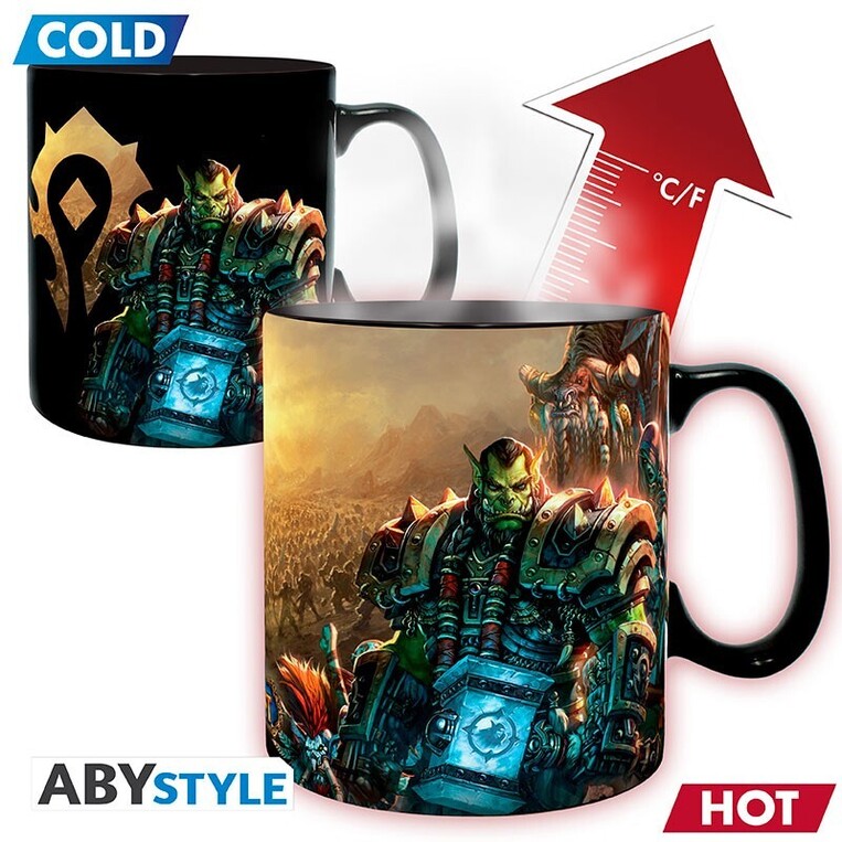 World Of Warcraft Mug Heat Change 460ml Azeroth - ABYMUG972