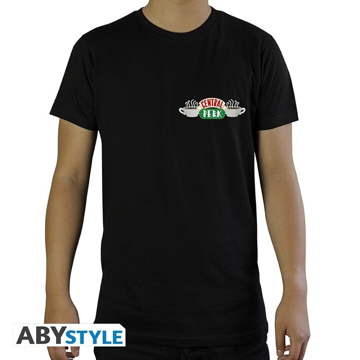Friends - Tshirt "Central Perk" man black - basic - ABYTEX678