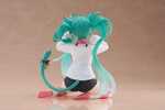 Hatsune Miku PVC Statue Desktop Cute Figure Cat Ear T-Shirt Ver. 13 cm - TAPR452067300