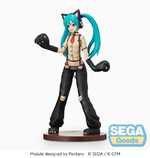 Hatsune Miku Project DIVA Arcade Future Tone SPM PVC Statue Hatsune Miku Kitty Cat 23 cm - SEGA44024