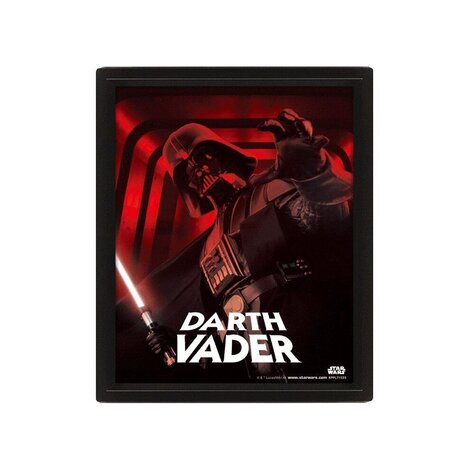 Star Wars (Darth Vader) 3D Lenticular Poster (Framed) 26 x 4cm - EPPL71535