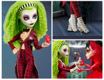 Monster High Skullector Beetlejuice And Lydia Collectible Dolls, Beetlejuice Beetlejuice 2-Pack - HYV96