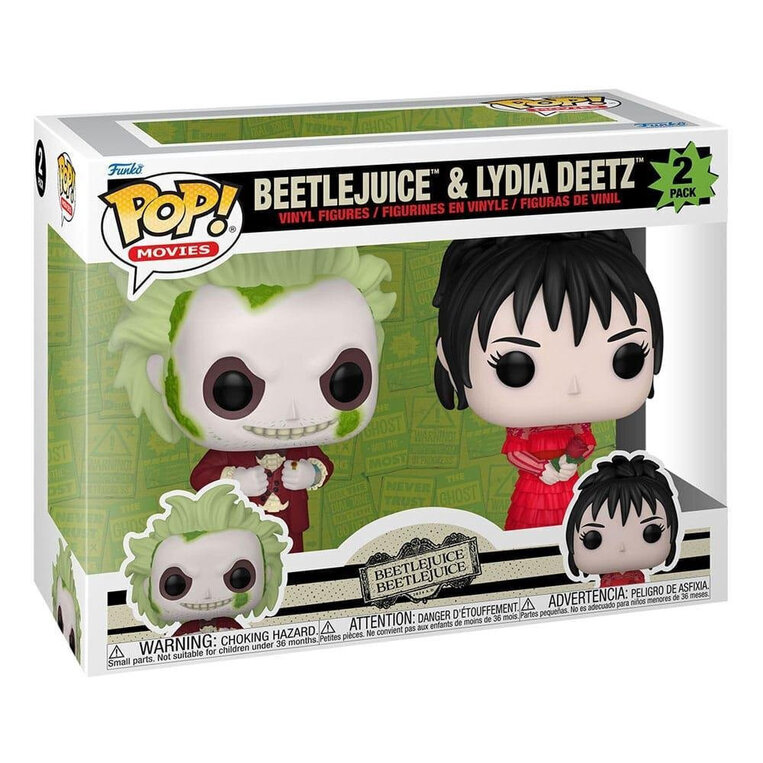 Funko POP! Beetlejuice 2 - Beetlejuice & Lydia Deetz 2-Pack Figures