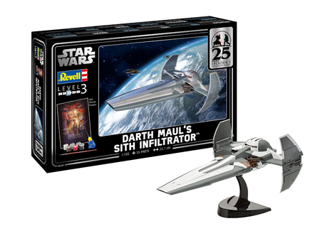 Star Wars Episode 1 - Darth Maul's Sith Infiltrator 1/120 Model Kit - REVE05638