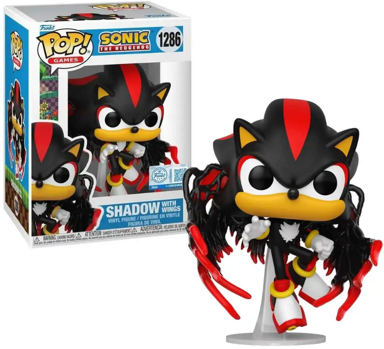 Funko Pop! Games: Sonic The Hedgehog - Shadow with Wings (Special Edition) #1286 Vinyl Figure