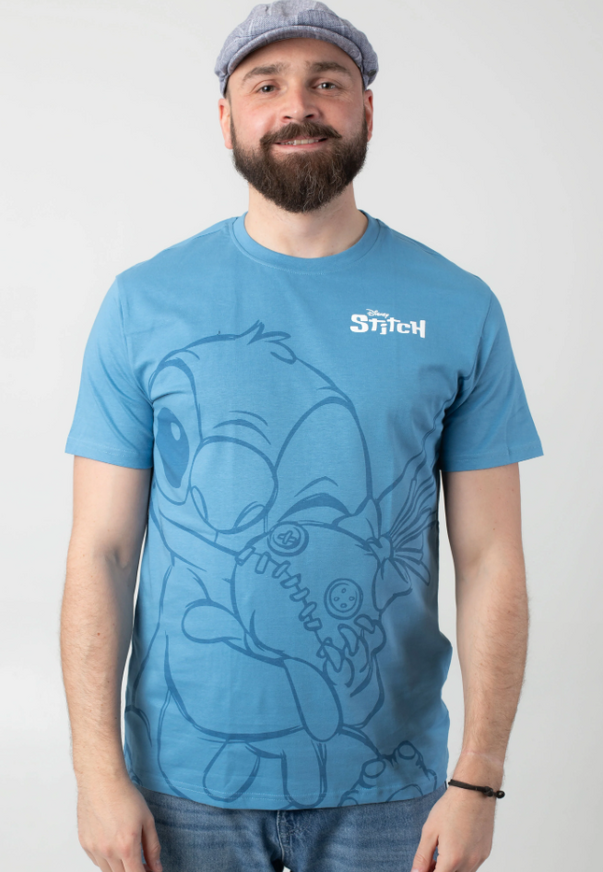 Lilo & Stitch T-Shirt Hugging Stitch (light blue) - TS350883DNY