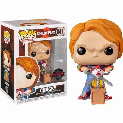 Funko POP! Child's Play 2 - Chucky (With Buddy & Scissors) #841 (Exclusive Figure)