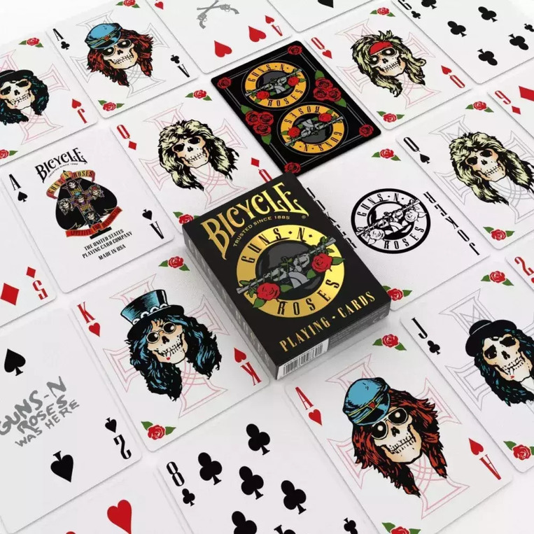 Bicycle Playing Cards Guns N Roses Black Gold - 10048092