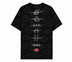 Naruto Shippuden Akatsuki All Over Short Sleeved T-shirt - TS845876NRS- S