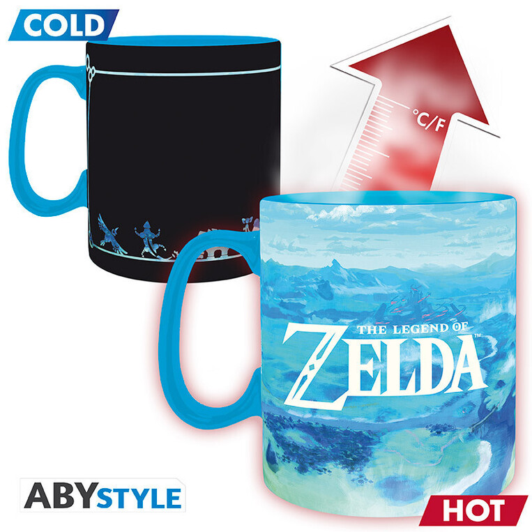 The Legend Of Zelda Mug Heat Change 460ml Breath Thewild - ABYMUGA648