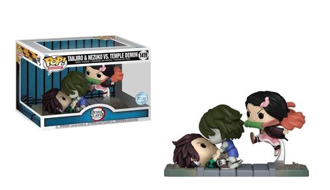 Funko POP! Moment: Demon Slayer: Kimetsu no Yaiba - Tanjiro & Nezuko vs Temple Demon #1419 (Exclusive) Figure