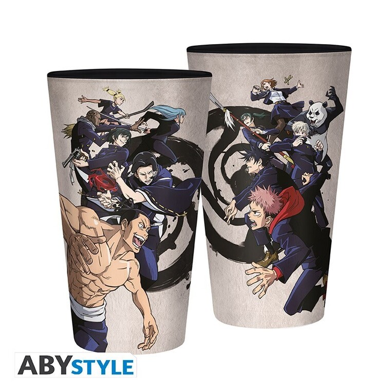 Jujutsu Kaisen Large Glass 400ml Tokyo vs Kyoto - ABYVER238