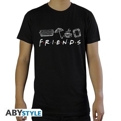 Friends - Tshirt "Friends" black - ABYTEX679
