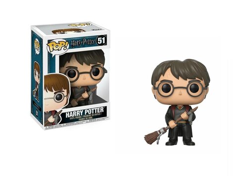 Funko POP! Harry Potter - Harry w/Firebolt & Feather Figure #51