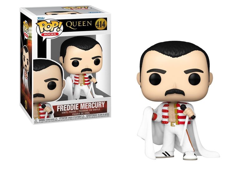 Funko Pop! Rocks: Queen - Freddie Mercury (with Cape) #414 Vinyl Figure