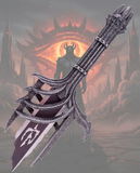 Lord Of The Rings: Sauron's broken sword, 40 cm, with base. - S6063