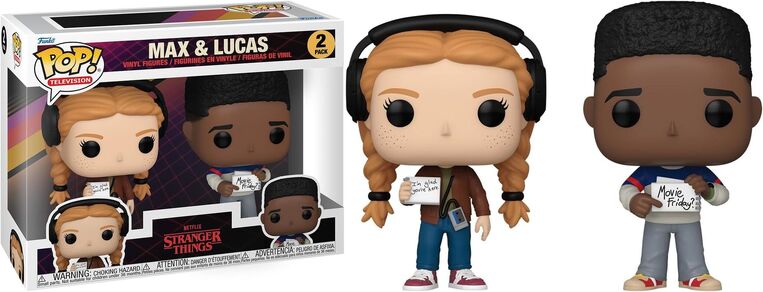 Funko Pop! 2-Pack Television: Stranger Things - Max & Lucas Vinyl Figures