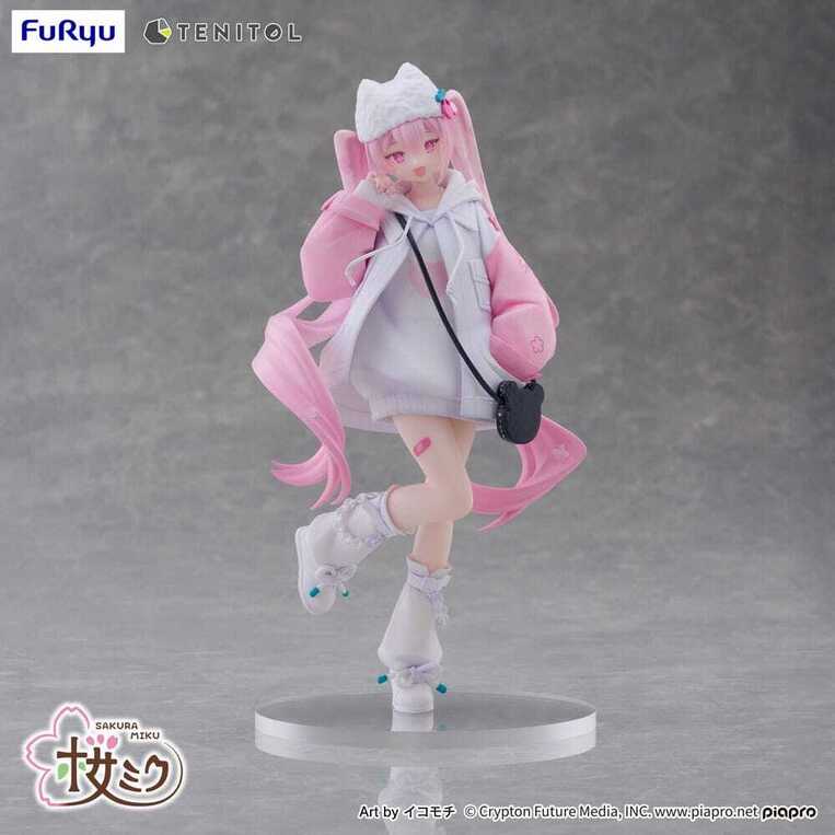 Hatsune Miku Tenitol PVC Statue Sakura Miku Cool style [petit] 19 cm - FRYU40747