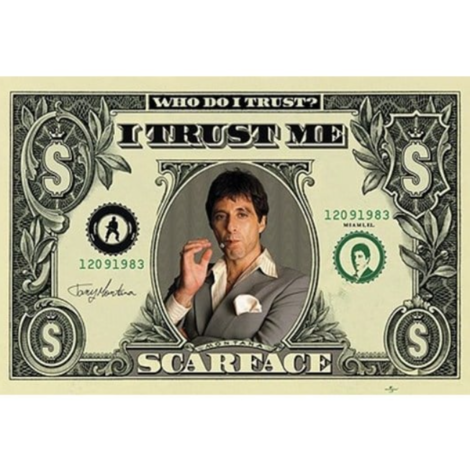 Scarface Dollar Bill 61x91.5cm Maxi Poster - PP30686