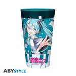 Hatsune Miku Large Glass 400ml Musical City - ABYVER291