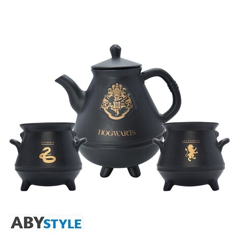 Harry Potter - Teapot - With Hogwarts Cauldrons Set - ABYTAB024