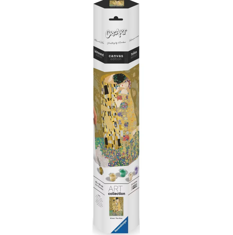 Ravensburger Canvas: Gustav Klimt 'The Kiss' (Numbered Drawing Kit) - 05-23916