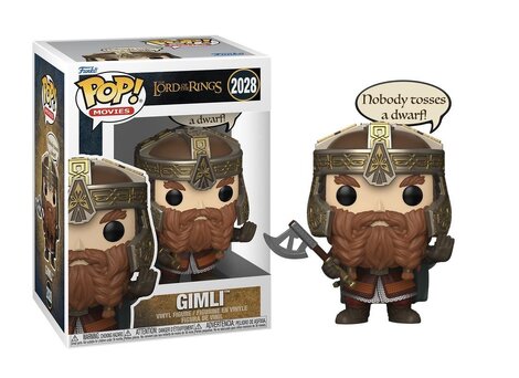 Funko Pop! Movies: The Lord of The Rings - Gimli  #2028 Vinyl Figure
