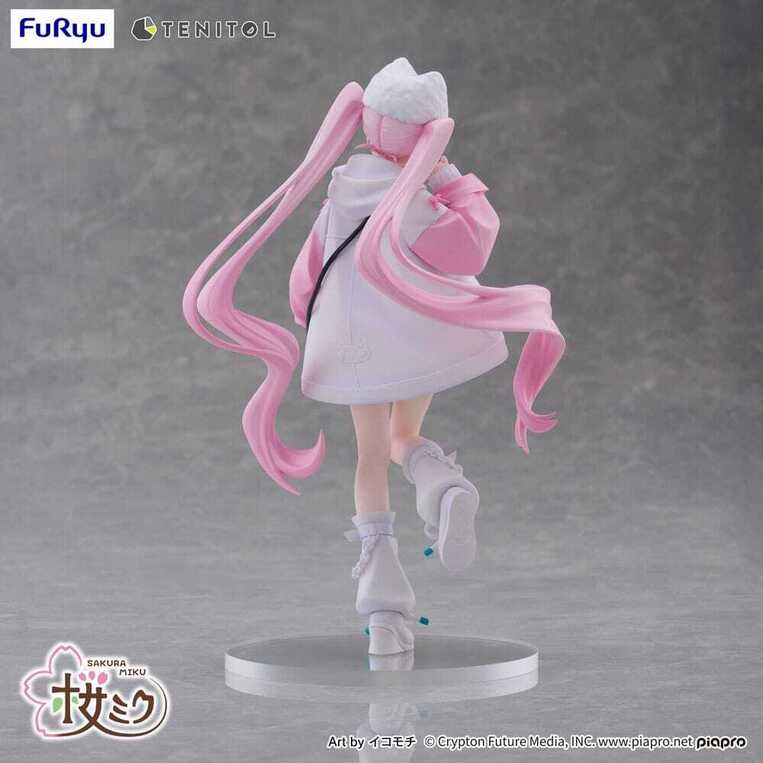Hatsune Miku Tenitol PVC Statue Sakura Miku Cool style [petit] 19 cm - FRYU40747
