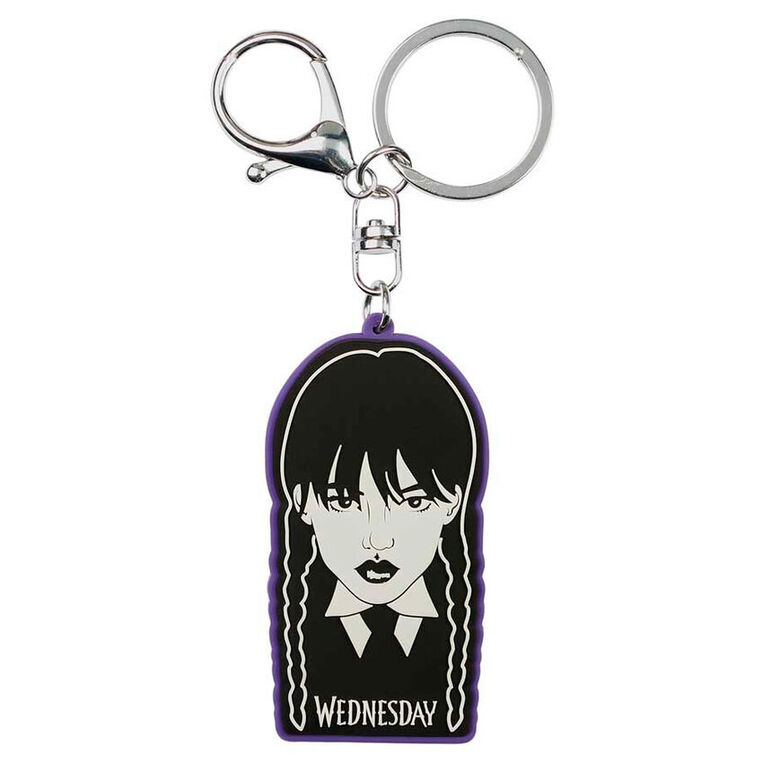 Wednesday Braid Rubber Keychain - KMN06171