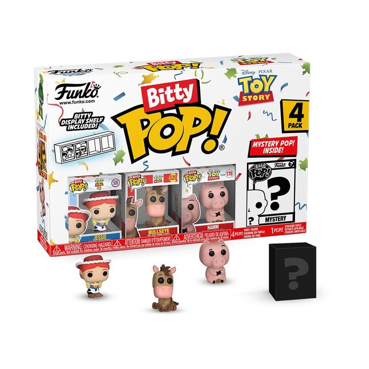 Funko Bitty POP! Disney: Toy Story - Jessie, Bullseye, Hamm & Chase Mystery 4-Pack Figures