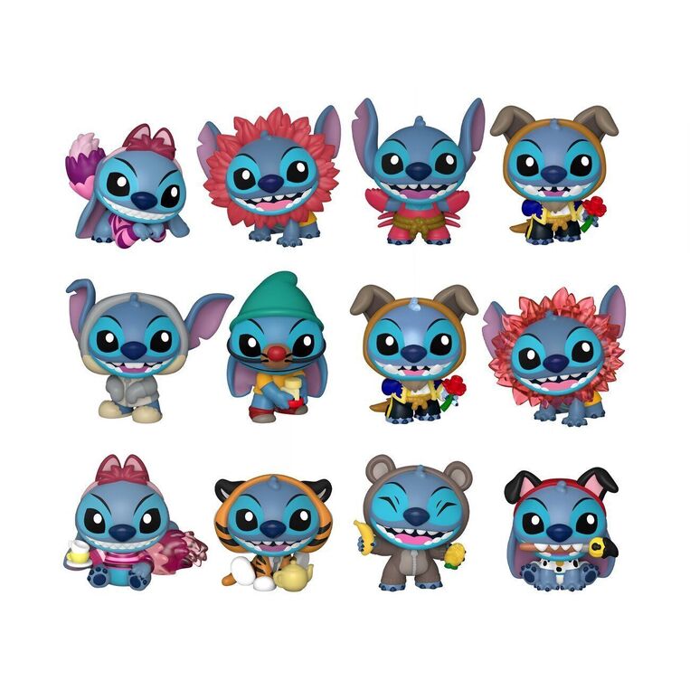 Disney Mystery Mini Figures 5 cm Stitch in Costume Display (Κουτί Τυχαίας Φιγούρας)
