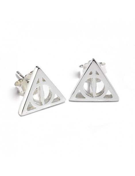 Harry Potter Deathly Hallows Stud Earrings Sterling Silver - ESE0054