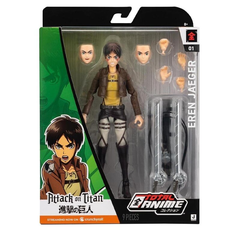 Attack on Titan Total Anime - Eren Jaeger Action Figure (16cm) - KAZ0006