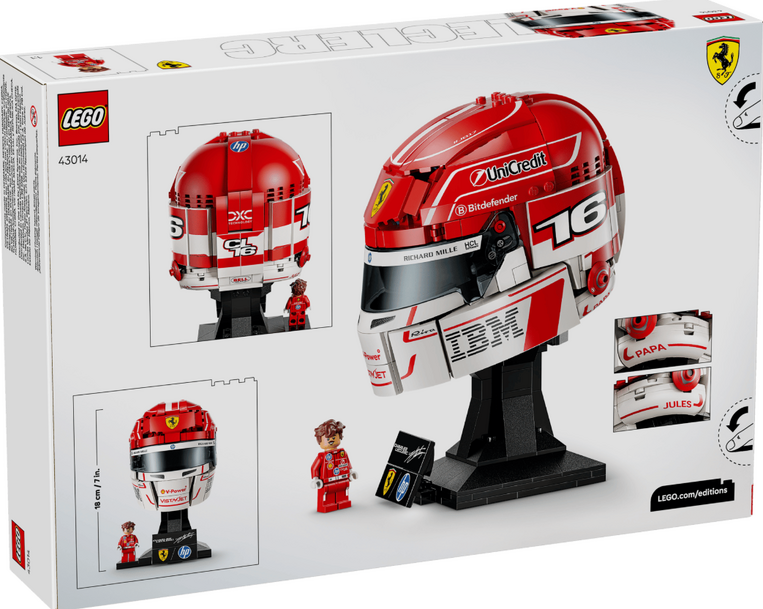 LEGO Scuderia Ferrari HP Charles Leclerc Helmet - 43014