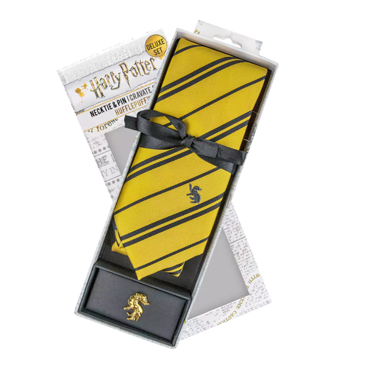 Harry Potter Necktie Hufflepuff Deluxe Box Set (yellow) - CR1114