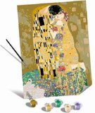 Ravensburger Canvas: Gustav Klimt 'The Kiss' (Numbered Drawing Kit) - 05-23916