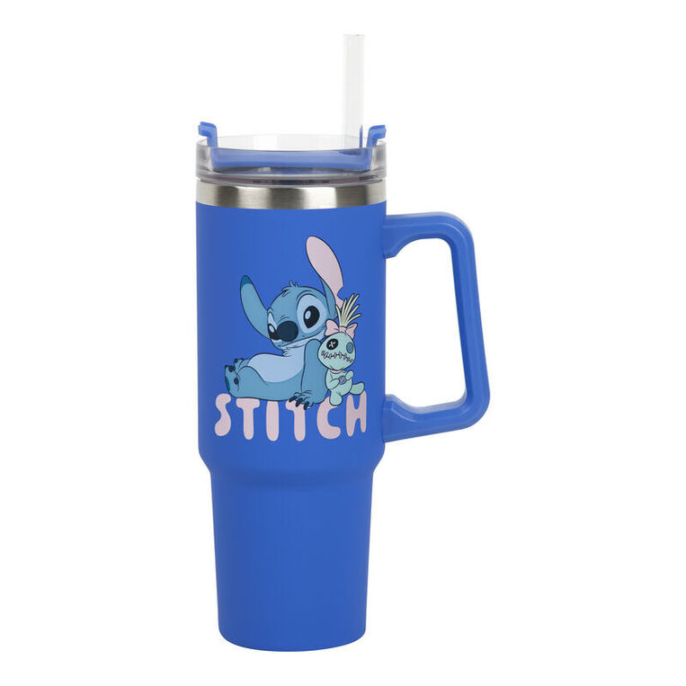 Disney Stitch Blue 900ml Insulated Cup and Straw - PP14794LS