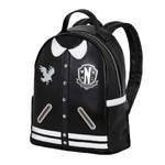 Wednesday Black Casual Backpack Wednesday Varsity Casual (Black) - KMN06144
