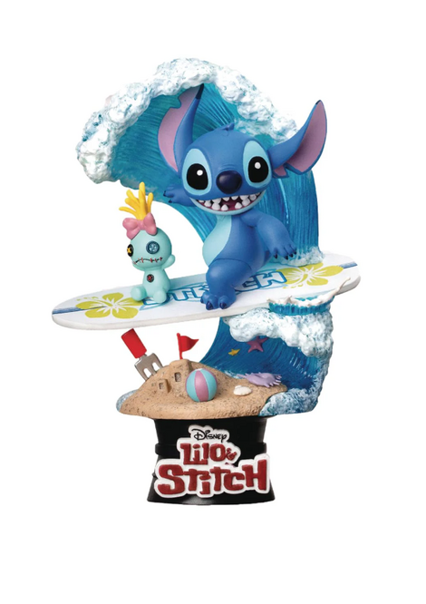 Disney Lilo & Stitch Summer Series D-Stage PVC Diorama Stitch Surf 15 cm - BKDDS-030