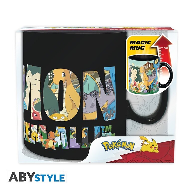 Pokemon Mug Heat Change 460 ml Gotta Catch Em All - ABYMUGA591 