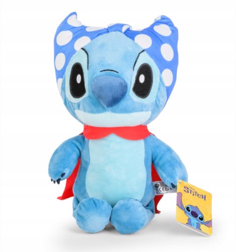 Stitch Lilo Superhero In Cape Cuddly Mascot Disney Plush 35cm - MA71423C