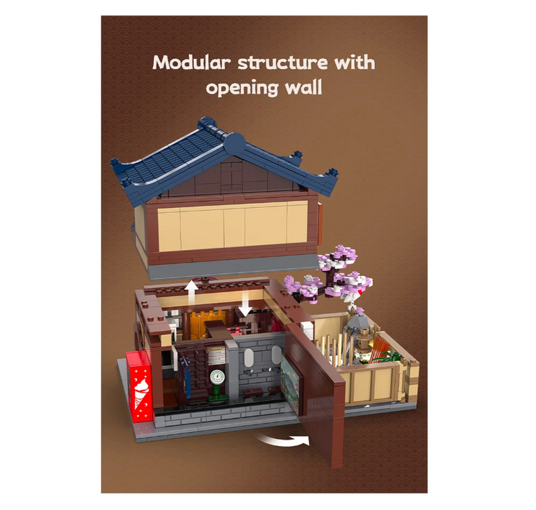 CaDA Japanese Bathroom 1:30 Bricks - 402941