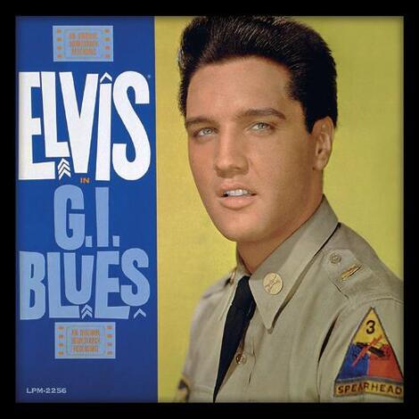 Elvis Presley (G.I. Blues) Wooden Framed Print 31.5 x 31.5cm - ACPPR48086